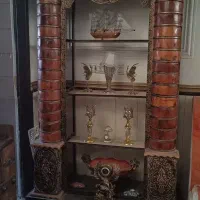 بوفه فرفورژه ترکیب چوب و فلز