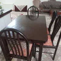 میز و صندلی ناهار خوری چوبی