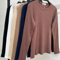 بلوز یقه گرد نخ پنبه کبریتی|لباس|گرگان, |دیوار