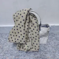 روسری و کیف ست  کرم رنگ نو