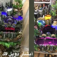 آبشار دیواری رومیزی فواره استیل بارانی پرده آبنما|صنایع دستی و سایر لوازم تزئینی|سیرجان, |دیوار