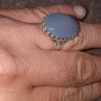 انگشتر نقره مردانه مدل سنگ عقیق یمانی کبود|جواهرات|ارومیه, |دیوار