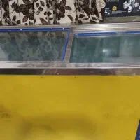 فریزر صندوقی مغازه بزرگ و داخل استیل