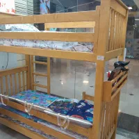 تخت ۲ طبقه نوجوان  مونته سوری با چوب روس