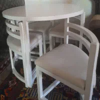 میز غذا خوری گرد ۴ نفره