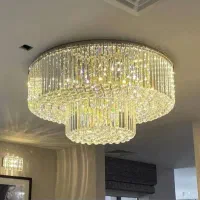 لوستر الماس. کریستالی مدل آتوسا دایره. AC light