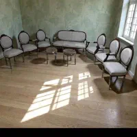 مبل وناهارخوری مدل دوگل تمام چوب