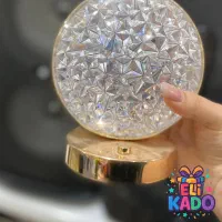 چراغ خواب کریستالی لمسی همراه کابل|چراغ خواب و آباژور|خورموج, |دیوار