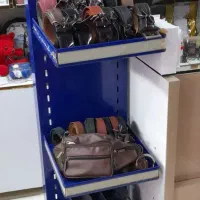 استند آبی رنگ فلزی|کتابخانه، شلف، قفسه‌های دیواری|رشت, حمیدیان|دیوار