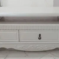 میز تلوزیون ام دی اف وکیوم‌سفیدصدفی،کاملا نو سالم