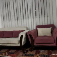 مبل ۷نفره وعسلی ونیز تلویزیون و بوفه|مبلمان خانگی و میز عسلی|وحیدیه, |دیوار