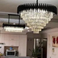 لوستر سقفی و آویزی کریستال برگی و کاردی|لوستر و چراغ آویز|تهران, جابری|دیوار