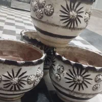 گلدان چهار تای|گل و گیاه طبیعی|اهر, |دیوار