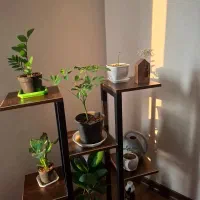 استند فلزی چوبی