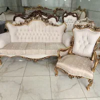 مبل کلاسیک افسون تمام چوب راش اصل تضمینی مبل عزتی