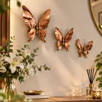 دیوارکوب پروانه ایی مسی|تابلو، نقاشی، عکس|تهران, سازمان آب|دیوار
