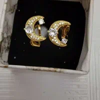 گوشواره هلالی ونگینی