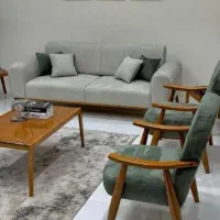 مبل ست 8نفره نو باکیفیت رنگ موجودشکلاتی