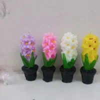 شمع گل گلدون دار