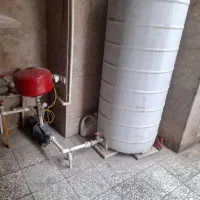 لوله کشی ونصب پمپ اب ومنبع
