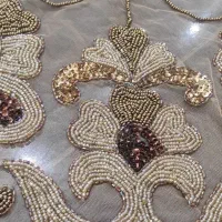 رو میزی ۴ تیکه منجوق دوزی شده