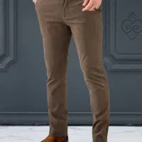 شلوار پارچه ای شکلاتی ترک