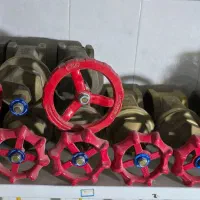 شیرفلکه برنجی ۴اینچ و شیر تکضرب ۴اینچ