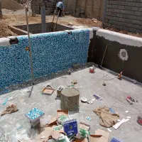 کارهای استخر کاشی کاری و اسلب