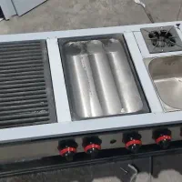 ذرت مکزیکی، فر فلافلی، میز کار صنعتی، سینک، گریل|کافی‌شاپ و رستوران|قم, قلعه صدری|دیوار