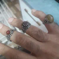 انگشتر نقره قدیمی ۳عدد