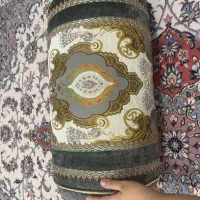 کوسن لوله ای ترمه شاه نشین بزرگ (کاملا نو)و لحاف