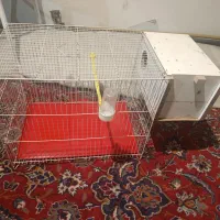 قفس پرنده با آبخوری ولانه تخم گذاری کامل