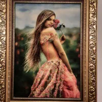 تابلو فرش چله ابریشم