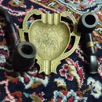 زیر سیگاری و دو عدد پیپ|کلکسیون اشیاء عتیقه|اردبیل, |دیوار