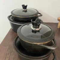 سرویس قابلمه ۴ تیکه با درب پیرکس