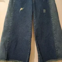 شلوار شافل بگ ژاپ دار،سایز۳۴