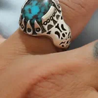 انگشتر  نقره فیروزه