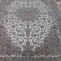 یک جفت فرش دستبافت ابریشم و پشم 6 متری کاشان