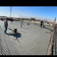 فروش و بتن ریزی سقف محوطه سوله با دستگاه ماله برقی|خدمات پیشه و مهارت|قزوین, |دیوار