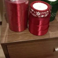 ربان ساتن زرشکی براق  ۹ تا و سبز  براق ساتن ۴ تا