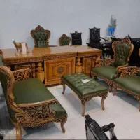 میز مدیریت و مبلمان اداری منبتی