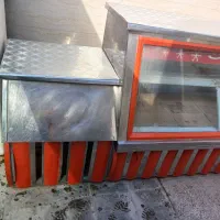 یخچال ویترینی استیل ساندویچی ویک عدد یخچال فریزر