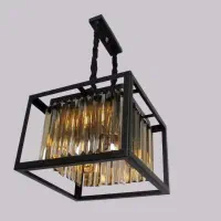 نو آکبند لوستر کریستالی 5 پنج شعله کاردی مربع