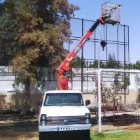 خدمات جرثقیل کوچولو.نیسان دکل بلند (سبد بالابر)