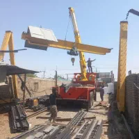 ساخت ونصب انواع جرثقیل سقفی .وینچ صنعت توس