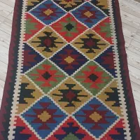 یک جفت گلیم قدیمی با پشم گوسفند|گلیم، جاجیم، گبه|نسیمشهر, |دیوار