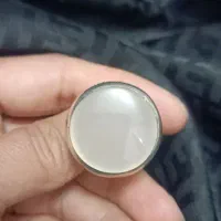 انگشترنقره عقیق یمنی سفید
