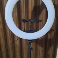 رینگ لایت با پایه و تمام وسایل نو نو قطر 50