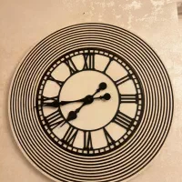 ساعت دیواری مینیمال ، و بال ماسکه