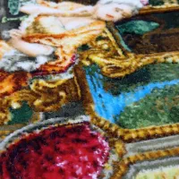 تابلو فرش نخ پنبه شاعر جوان کوچک